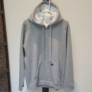 New Russell Athletic Gray Fleece Hoodie. Large.